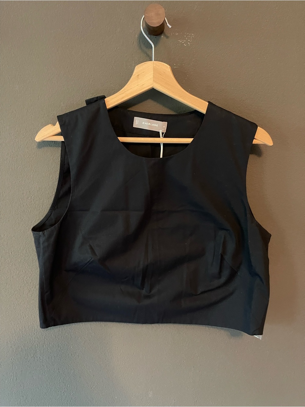 Everlane Black Cropped Tank Top